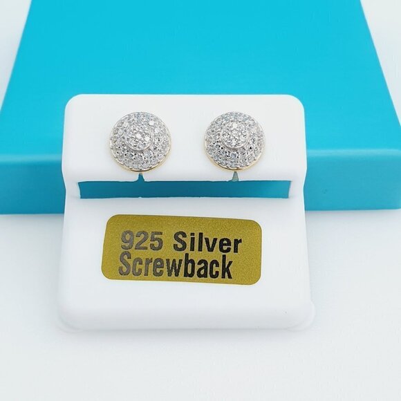 14K Gold Plated 925 Sterling Silver CZ Beautiful Earrings for Women, 1U… - Picture 1 of 11